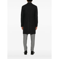 Tagliatore Tagliatore Grey Coats - Double Breasted Coats Men