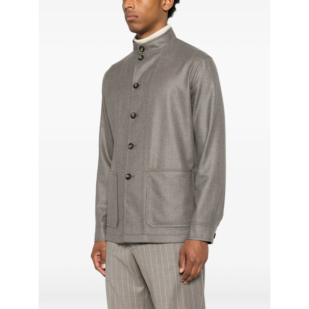 Tagliatore Grey Jackets - Shirt Jackets Men
