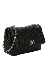 Balenciaga Womens Monaco Medium Quilted Chain Bag