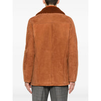 Tagliatore Tagliatore Brown Coats - Leather Coats Men