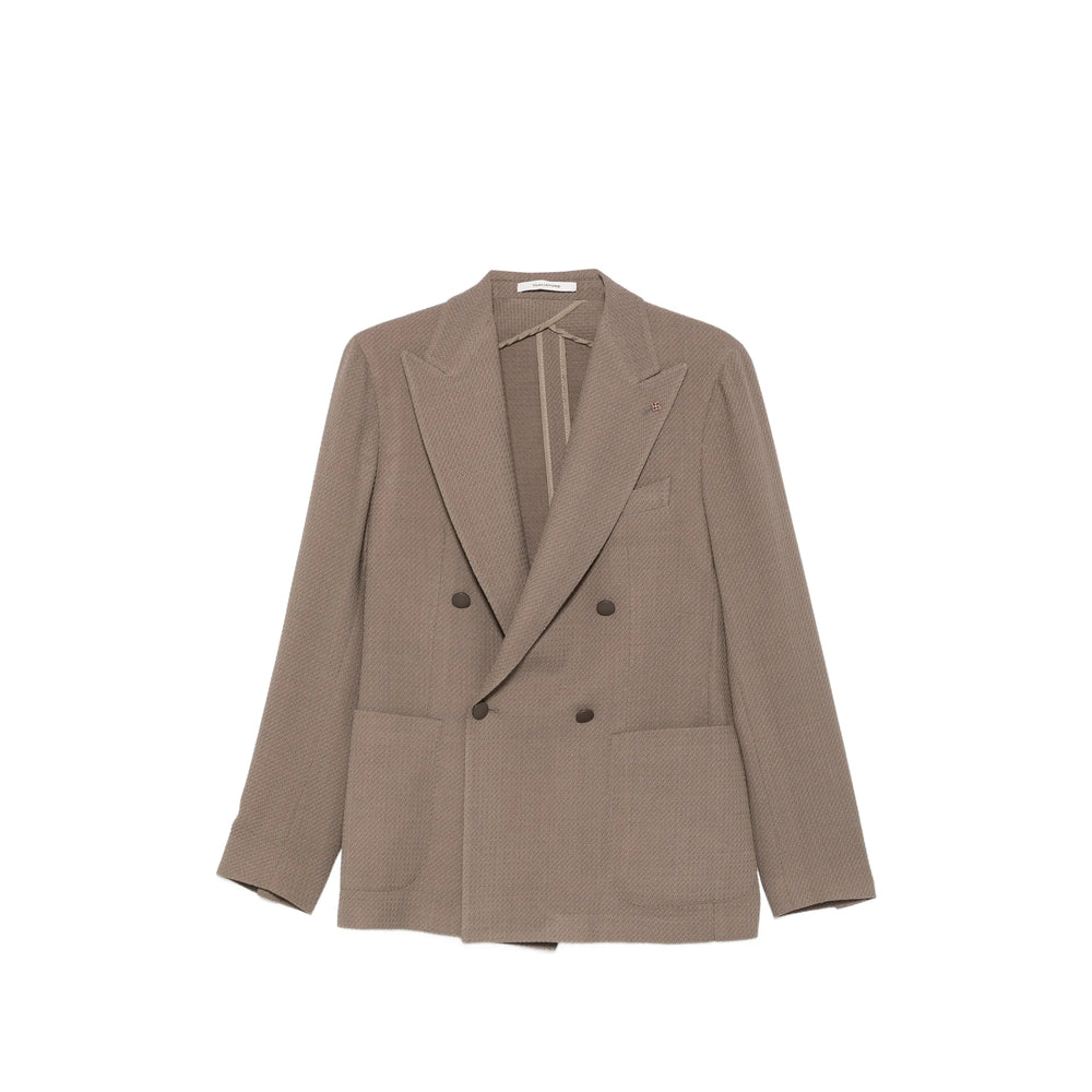 Tagliatore Brown Jackets - Blazers Men