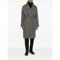Tagliatore Grey Coats - Double Breasted Coats Men