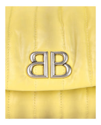 Balenciaga Womens Monaco Sprayed Quilted Small Chain Bag