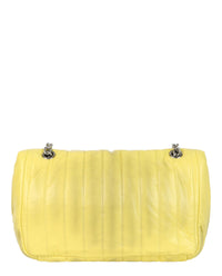 Balenciaga Womens Monaco Sprayed Quilted Small Chain Bag