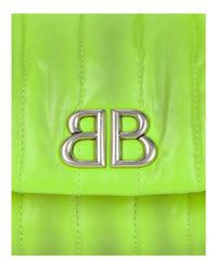 Balenciaga Womens Monaco Sprayed Quilted Small Chain Bag