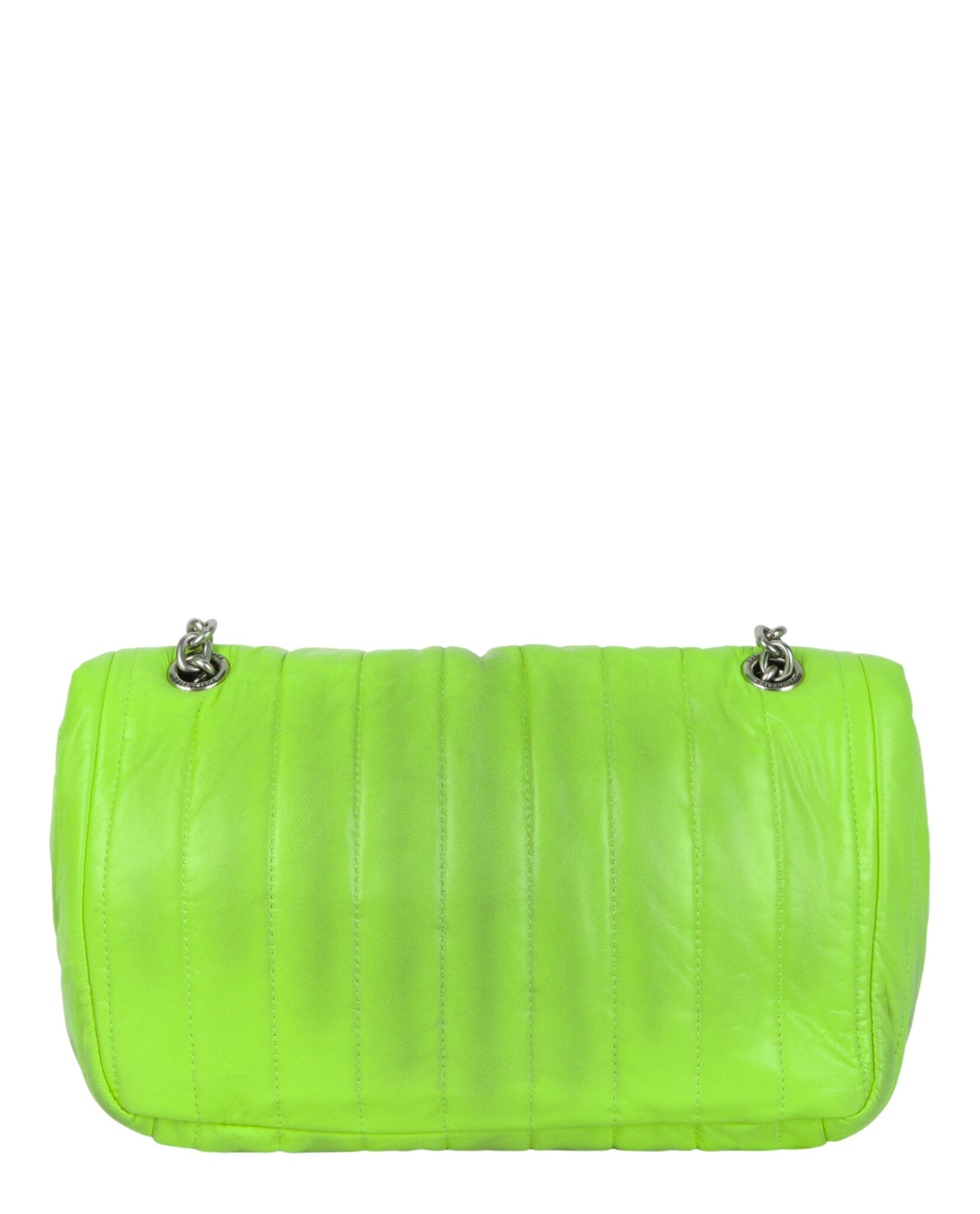 Balenciaga Womens Monaco Sprayed Quilted Small Chain Bag