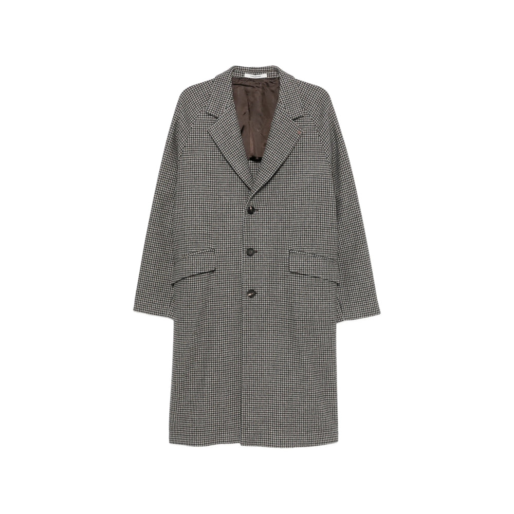 Tagliatore Grey Coats - Single Breasted Coats Men