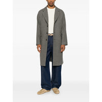 Tagliatore Grey Coats - Single Breasted Coats Men