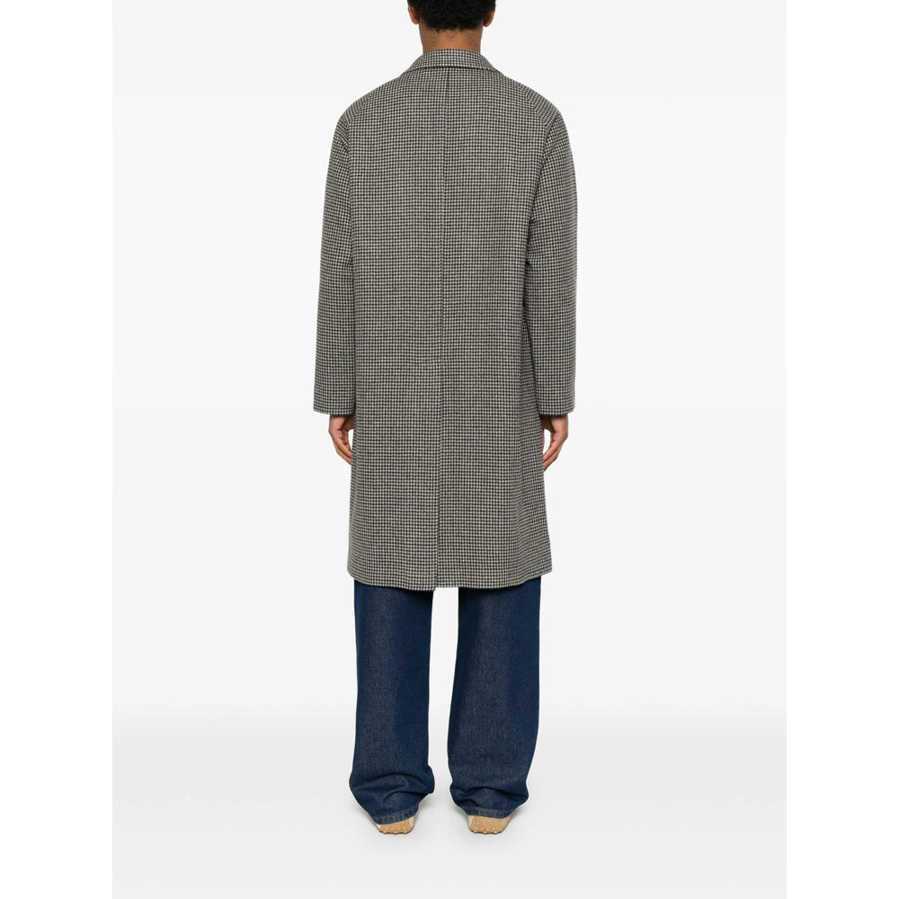 Tagliatore Grey Coats - Single Breasted Coats Men