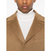 Tagliatore Neutrals Coats - Single Breasted Coats Men