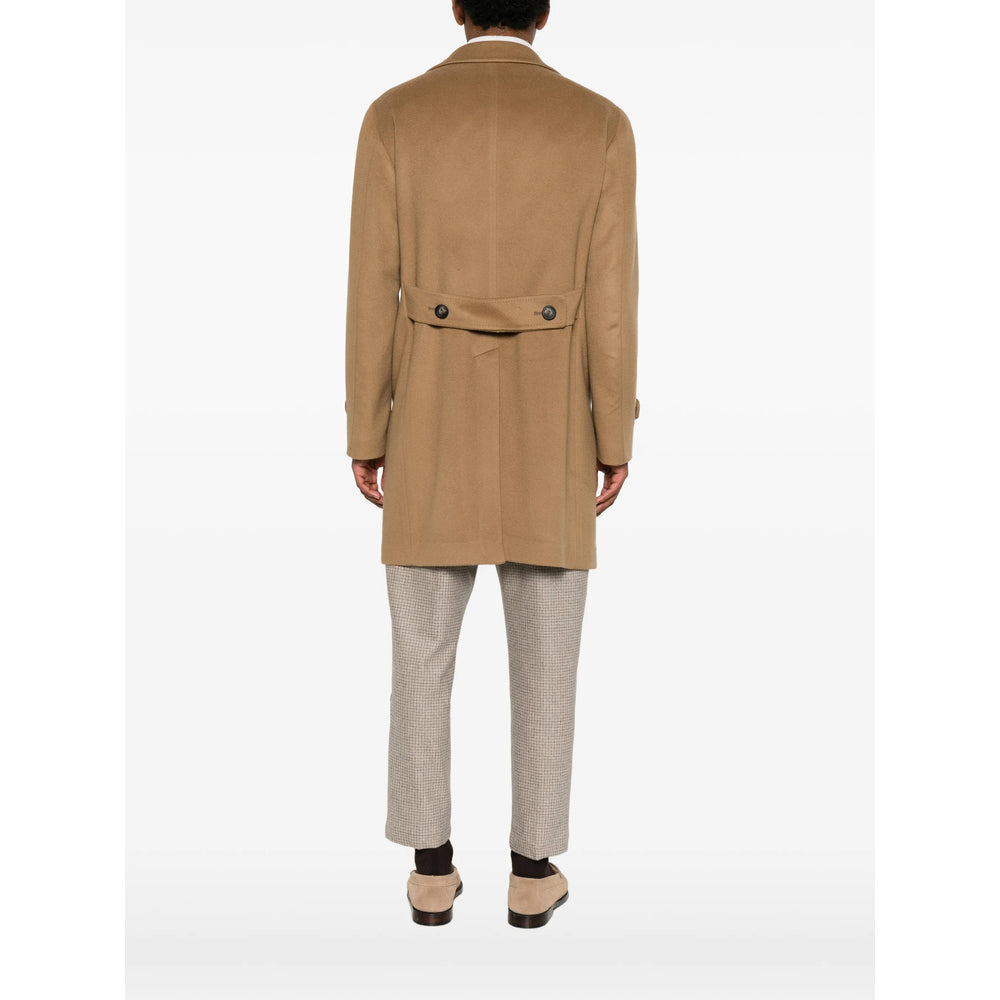 Tagliatore Neutrals Coats - Single Breasted Coats Men