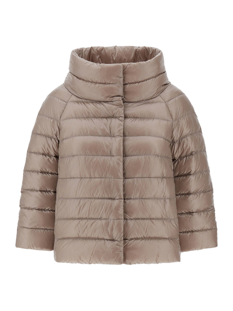 Herno Women Sofia Mini Hood With Ultralight Nylon Sleeves
