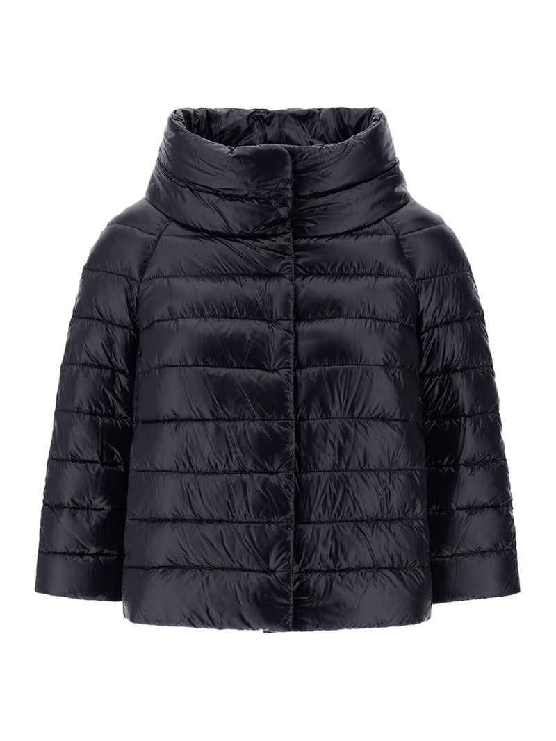 Herno Women Sofia Mini Hood With Ultralight Nylon Sleeves