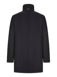 Herno Men Coat With High Collar And Contrasting Interior