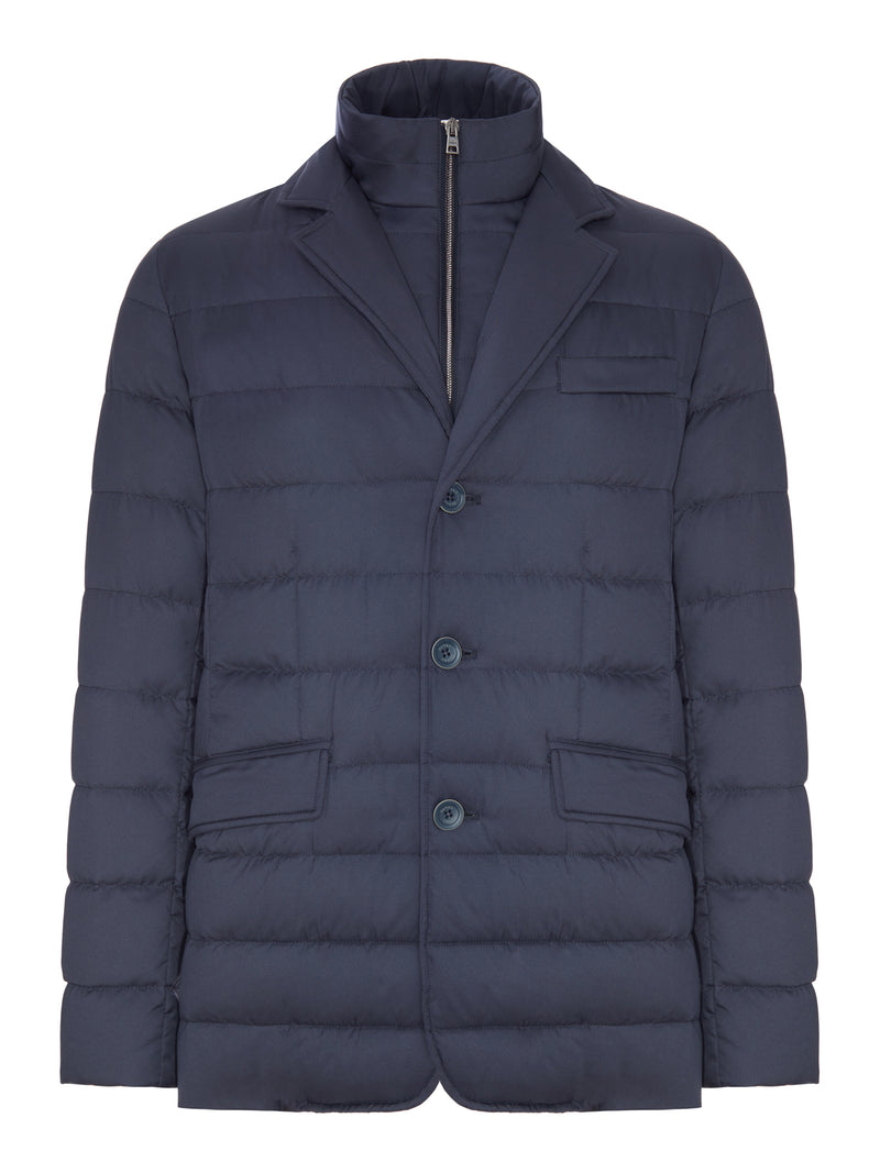 Herno Men Padded Blazer-Style Down Jacket With An Inner Bib