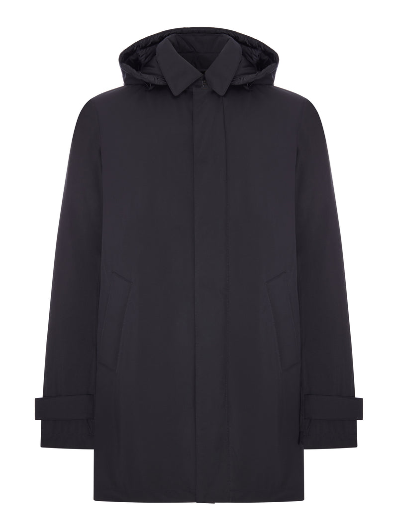 Herno Men Technical Coat With Hood