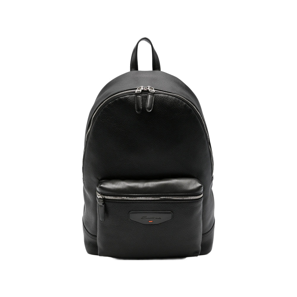 Santoni Santoni Black Backpacks Men