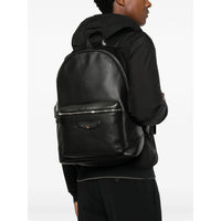 Santoni Santoni Black Backpacks Men