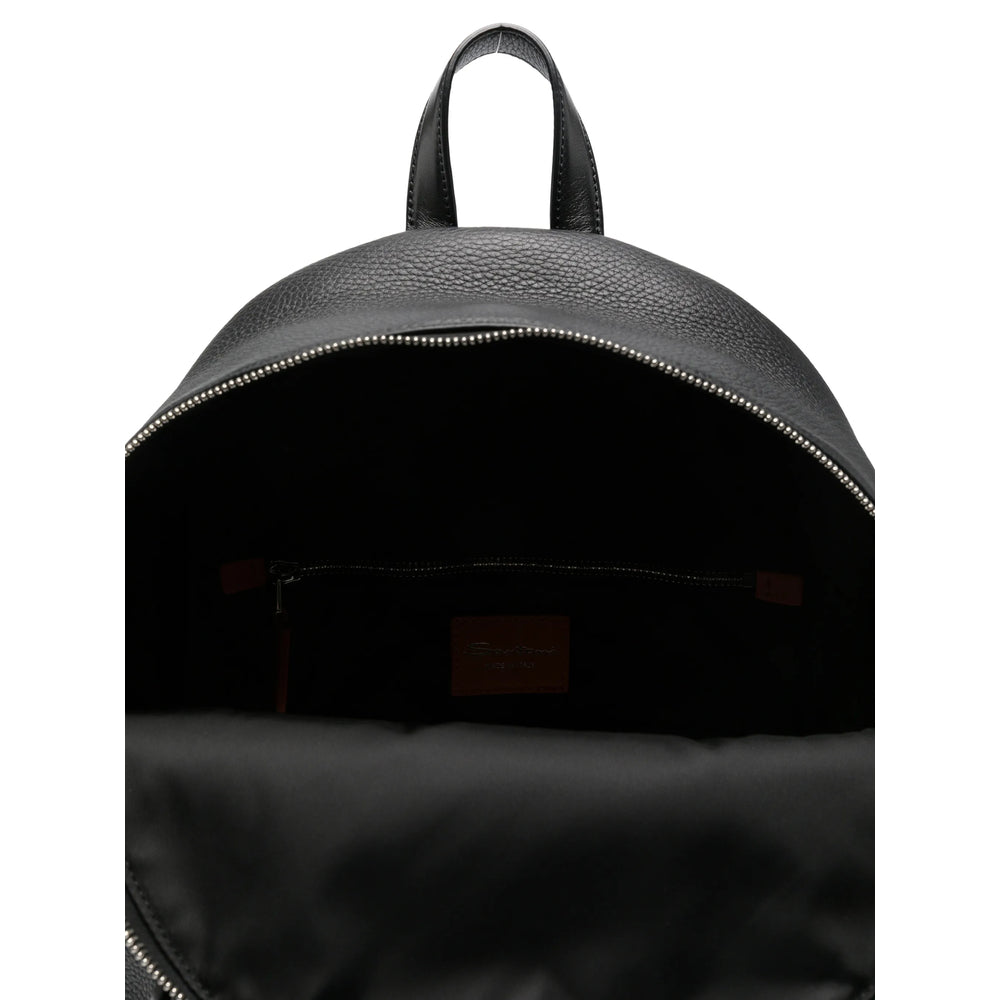 Santoni Santoni Black Backpacks Men