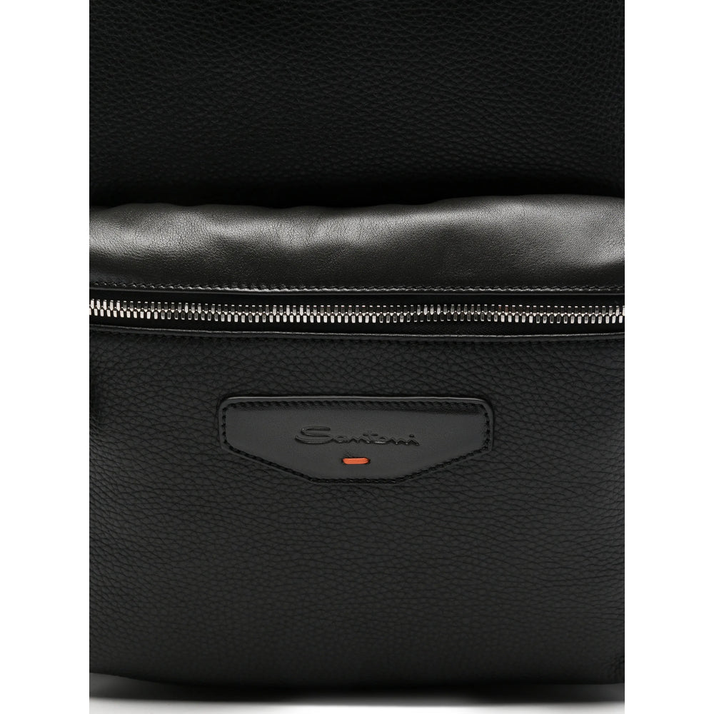 Santoni Santoni Black Backpacks Men