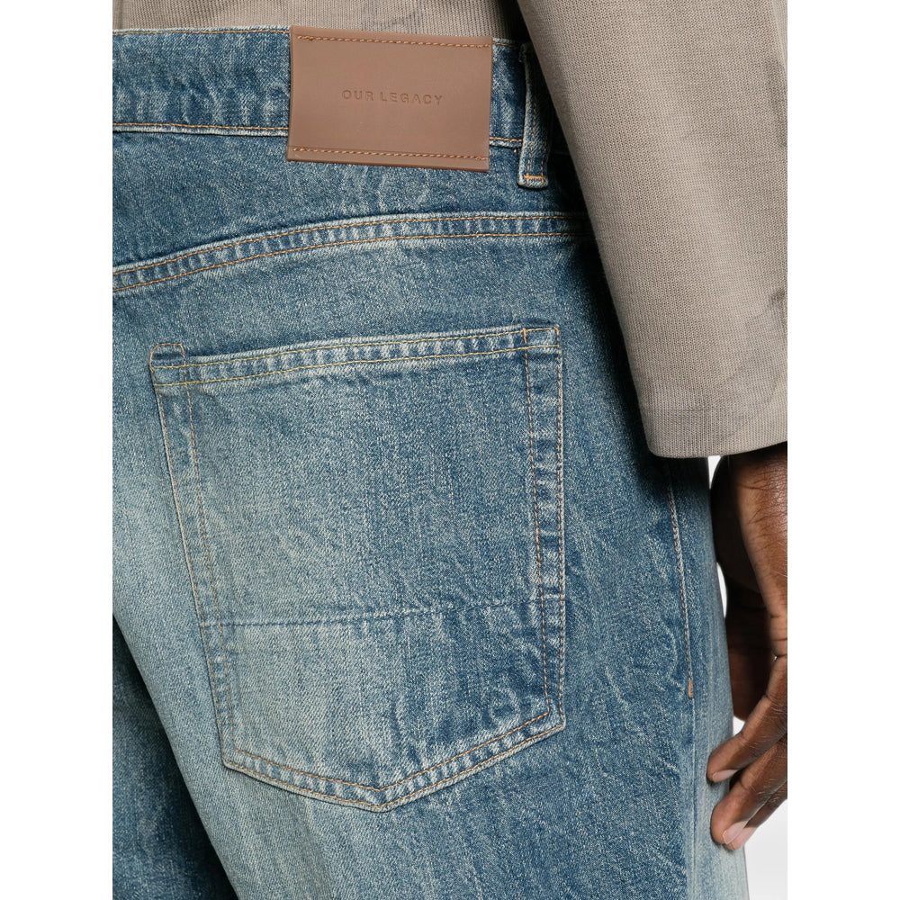 Our Legacy Blue Denim - Loose-Fit Jeans Men