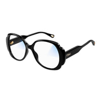 Chloe Chloe Sunglasses Butterfly Full Rim, Black Frame and Transparent Photochromic Lens CH0196S001