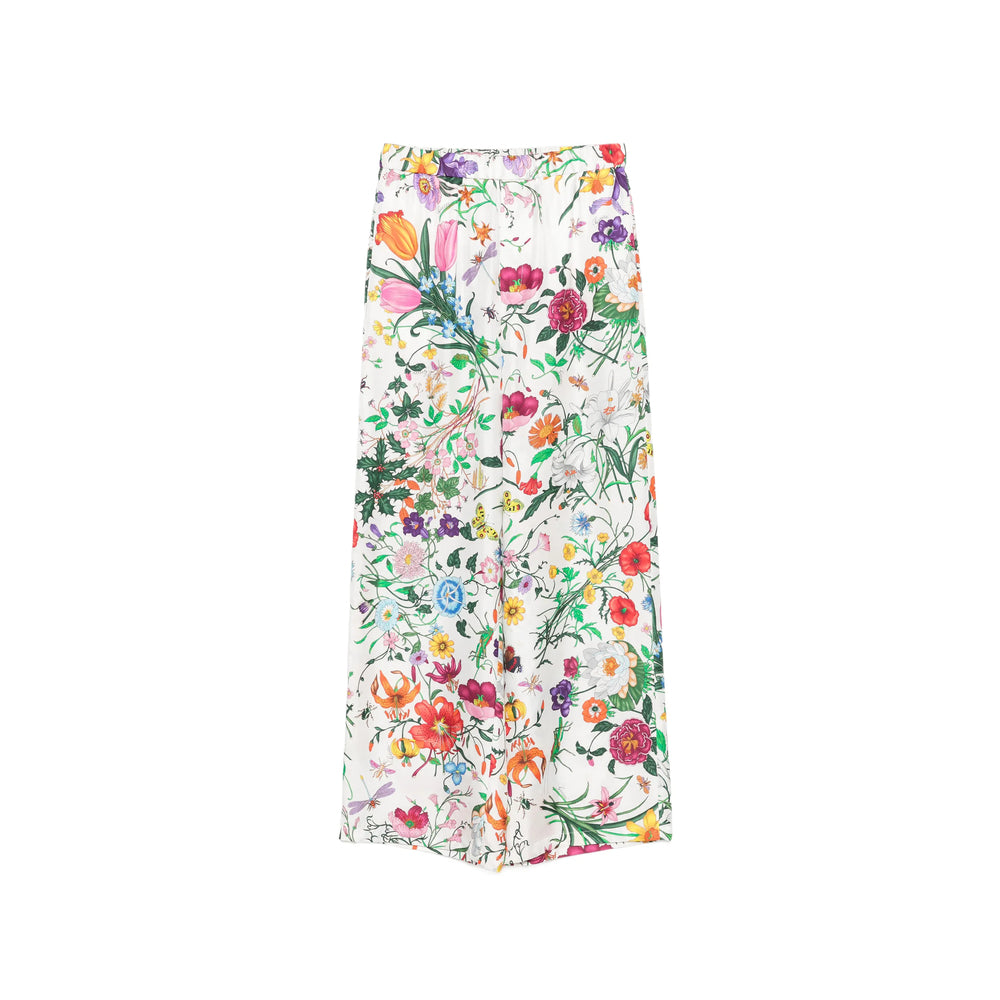 Gucci White Trousers - Straight Trousers Women