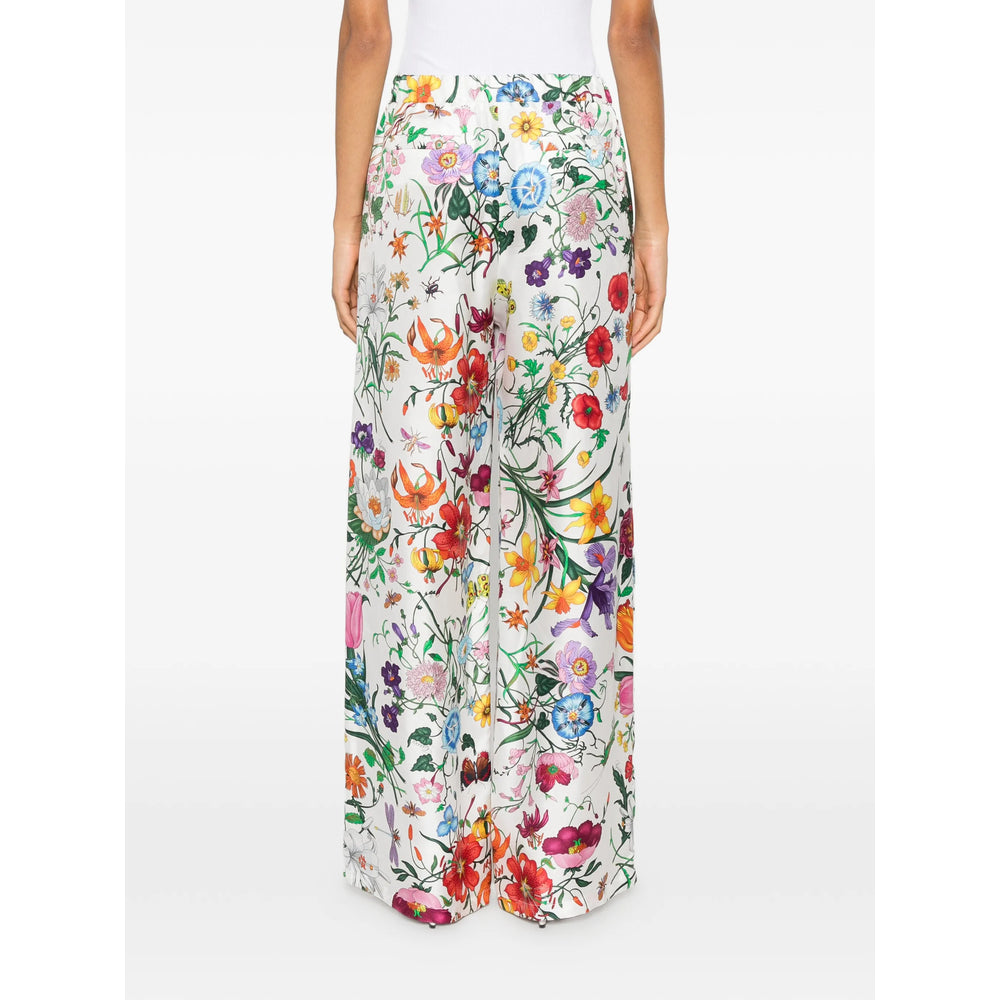 Gucci White Trousers - Straight Trousers Women