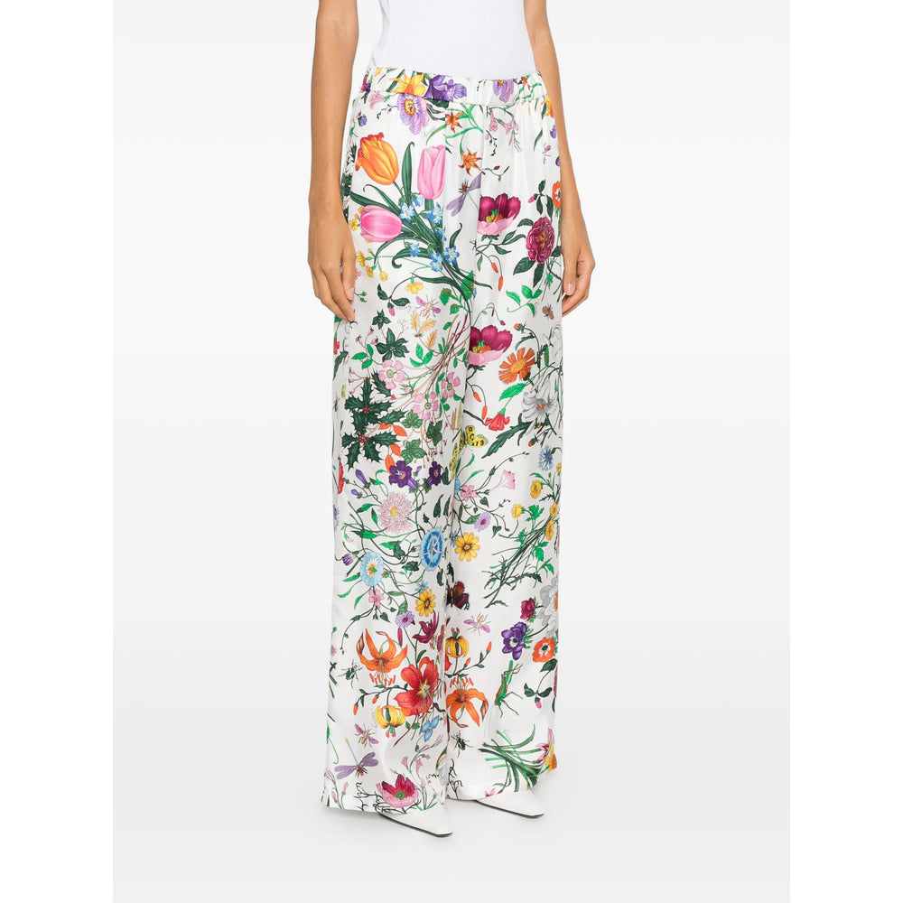 Gucci White Trousers - Straight Trousers Women