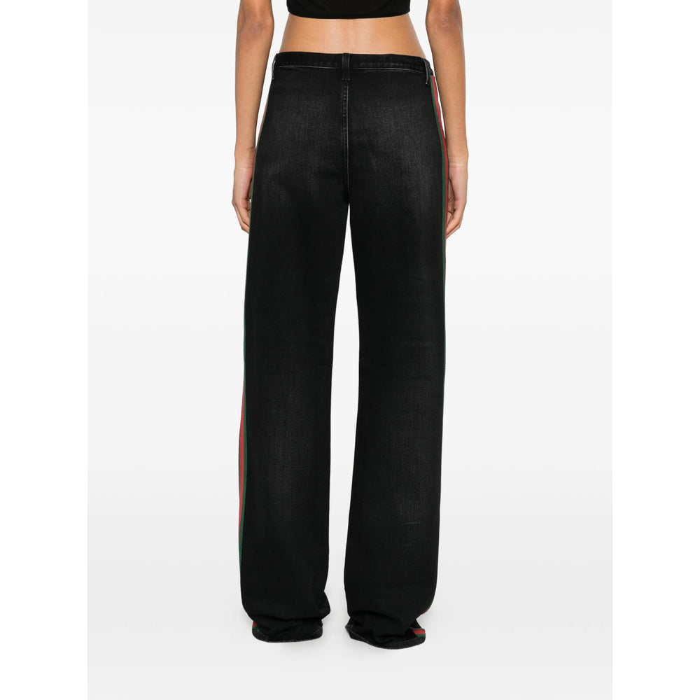 Gucci Gucci Black Denim - Wide-Leg Jeans Women