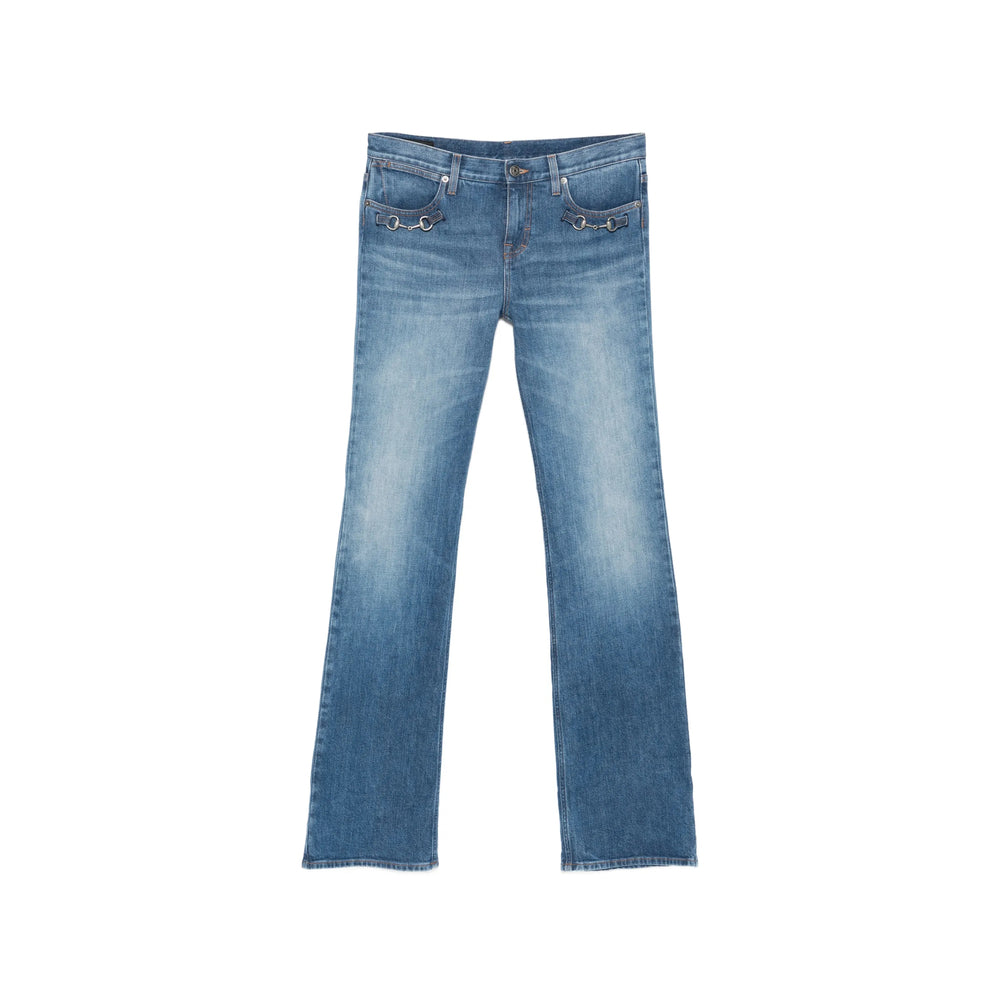 Gucci Gucci Blue Denim - Flared Jeans Women