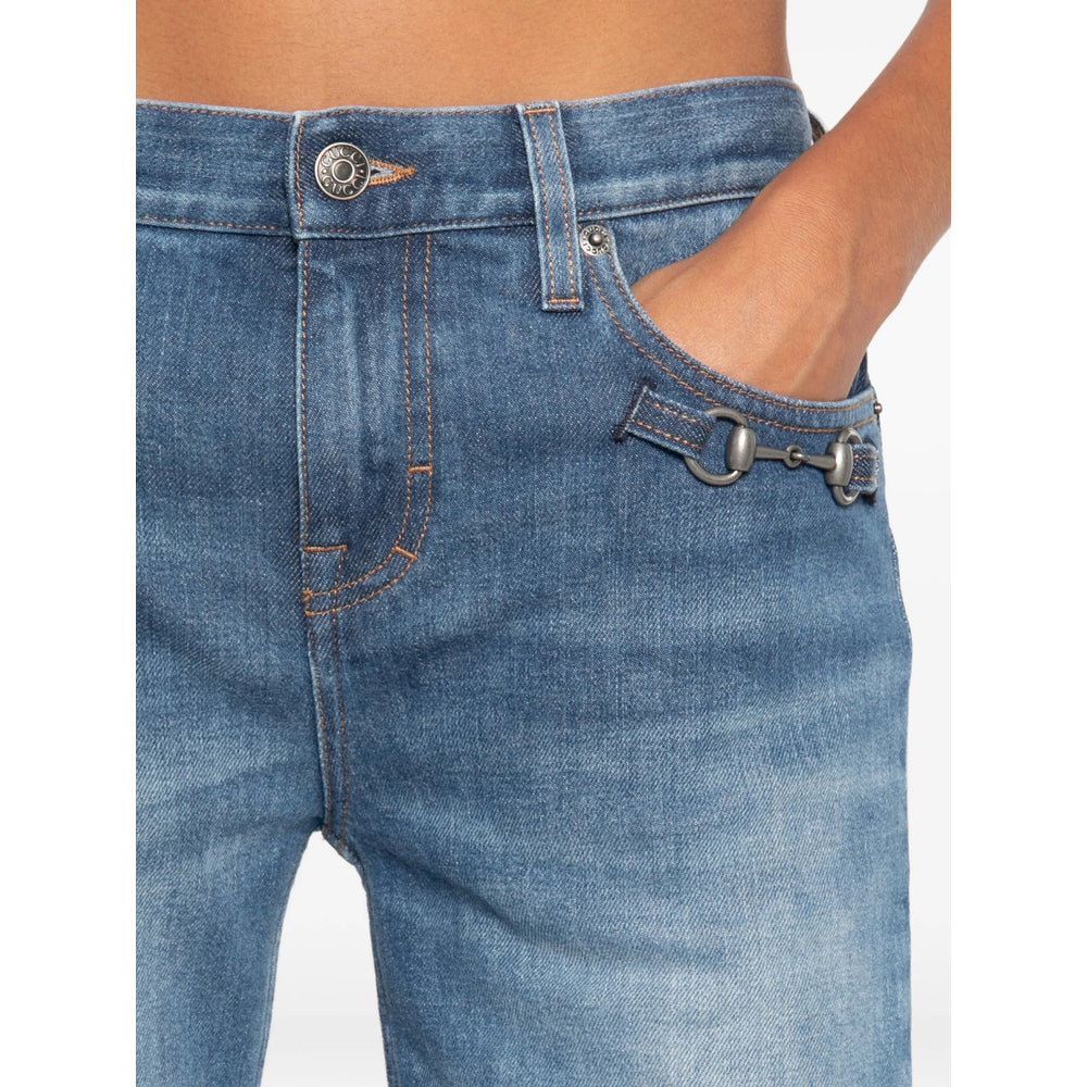 Gucci Gucci Blue Denim - Flared Jeans Women