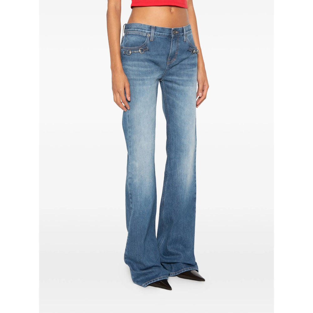 Gucci Gucci Blue Denim - Flared Jeans Women