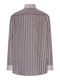Saint Laurent Saint Laurent Men Winchester Striped Cotton Poplin Shirt