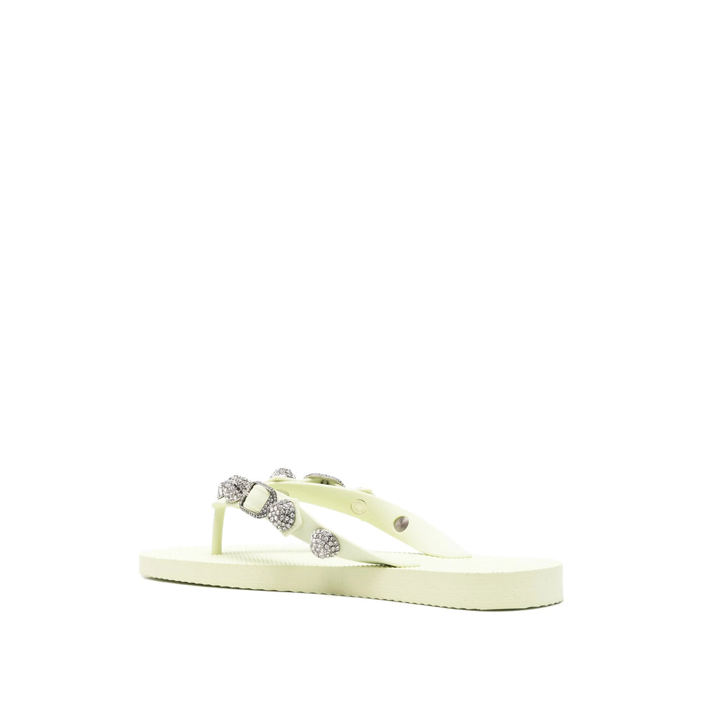 Balenciaga Green Flip-Flops & Slides Women