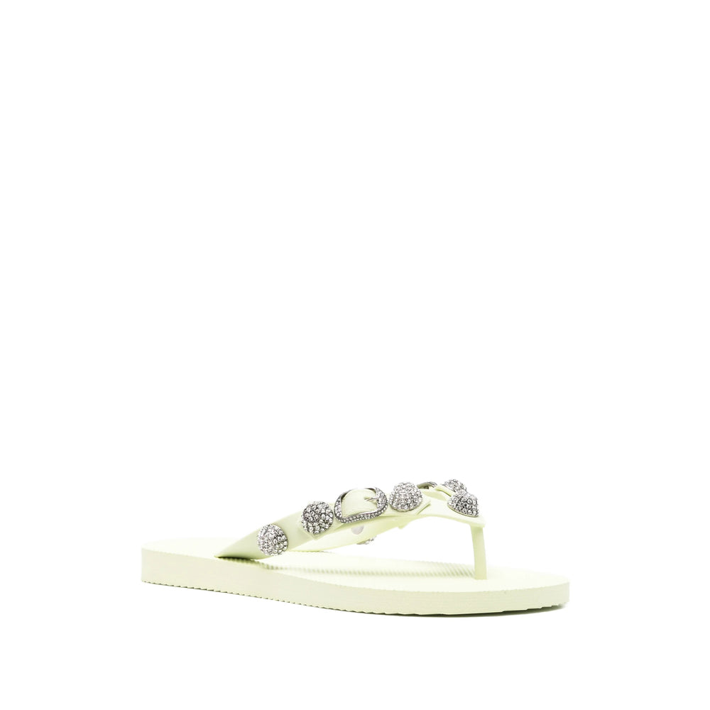 Balenciaga Green Flip-Flops & Slides Women