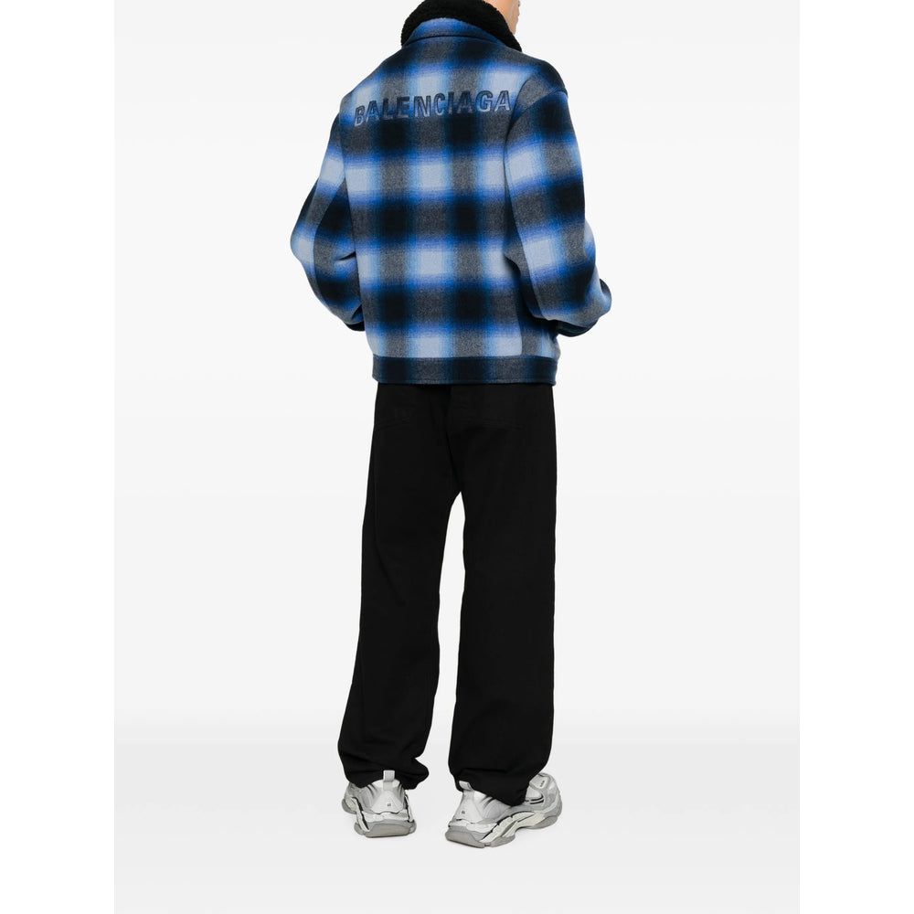 Balenciaga Blue Jackets - Shirt Jackets Men