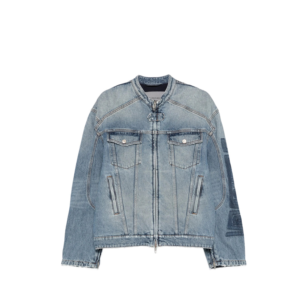 Balenciaga Blue Jackets - Denim Jackets Men