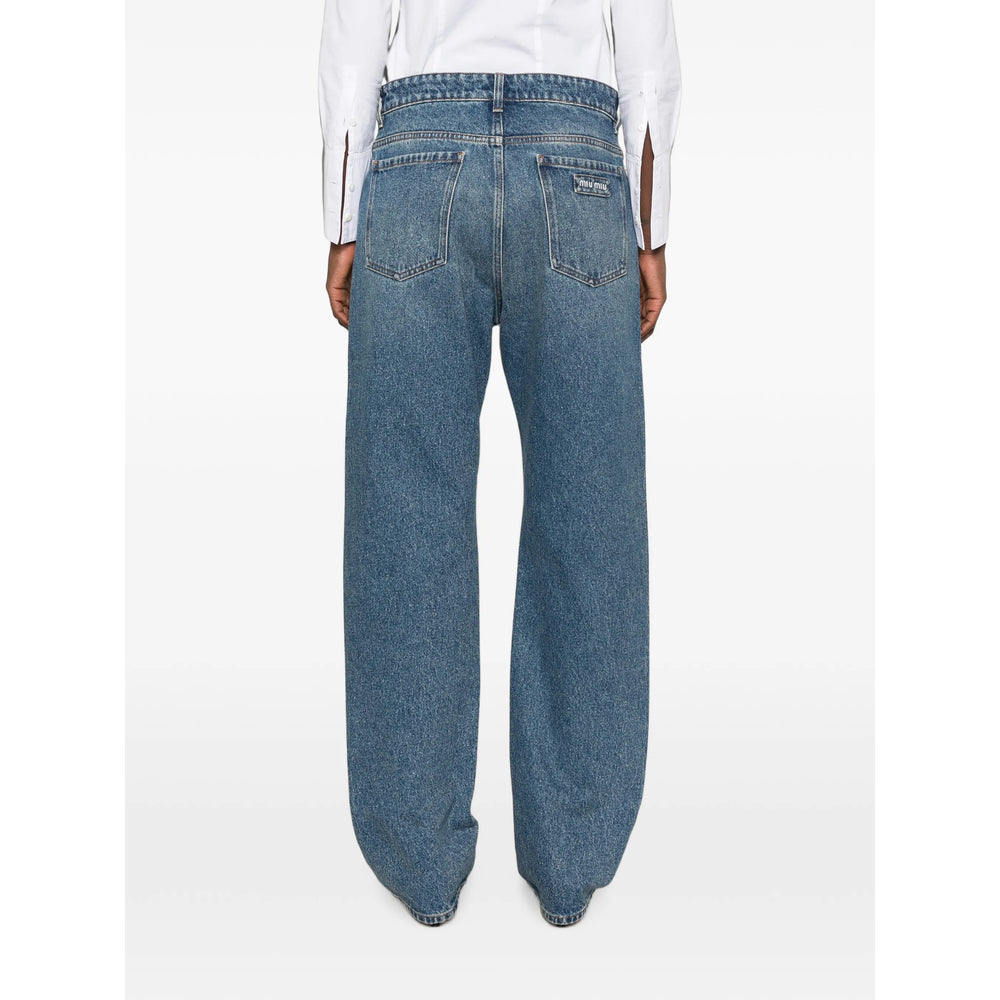 Miu Miu Blue Denim - Flared Jeans Women