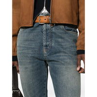Miu Miu Blue Denim - Straight-Leg Jeans Women