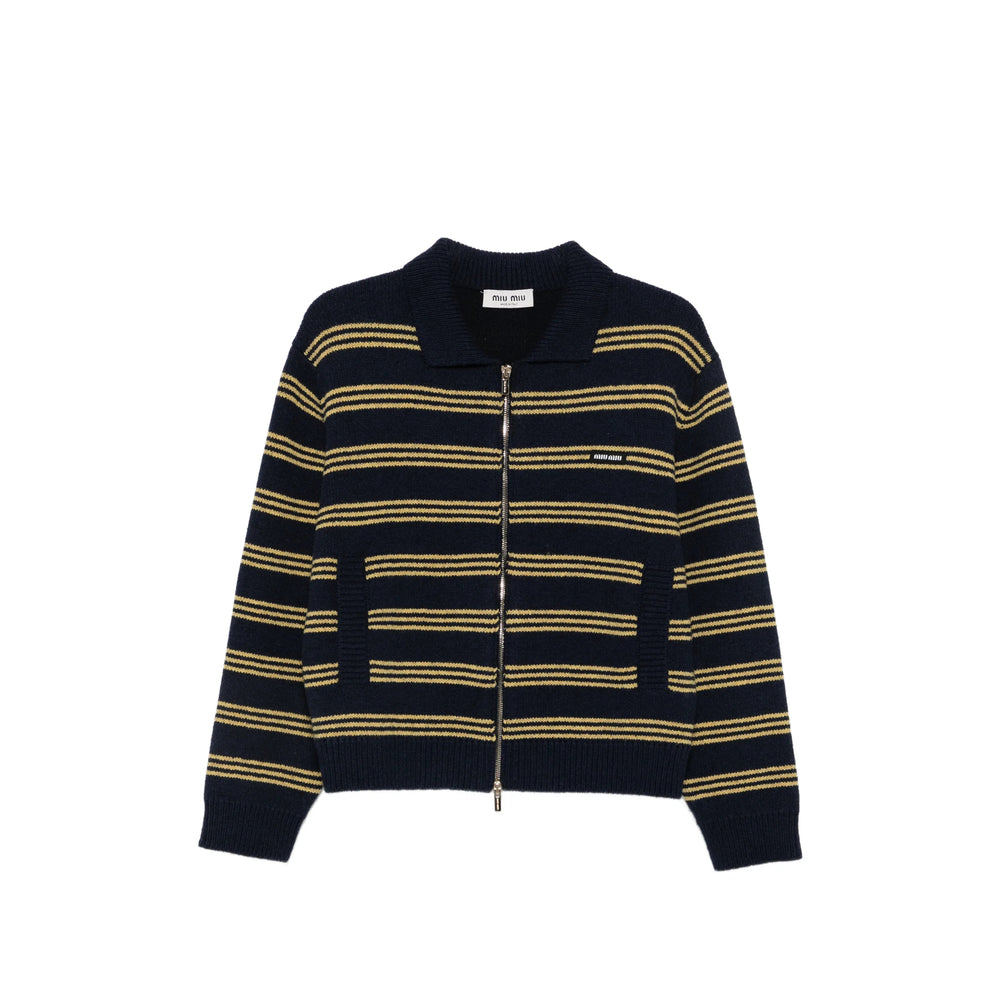 Miu Miu Blue Knitwear - Cardigans Women