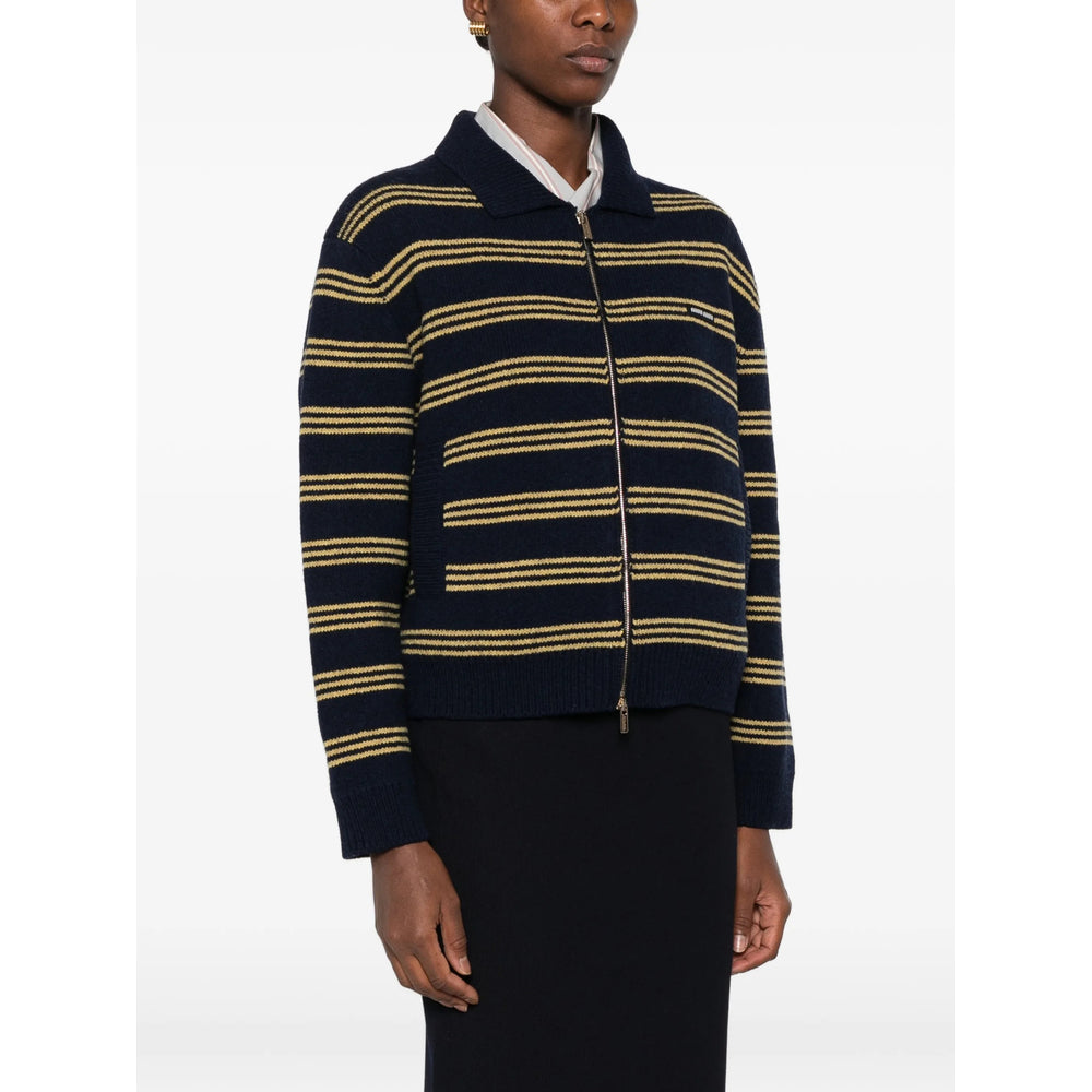 Miu Miu Blue Knitwear - Cardigans Women