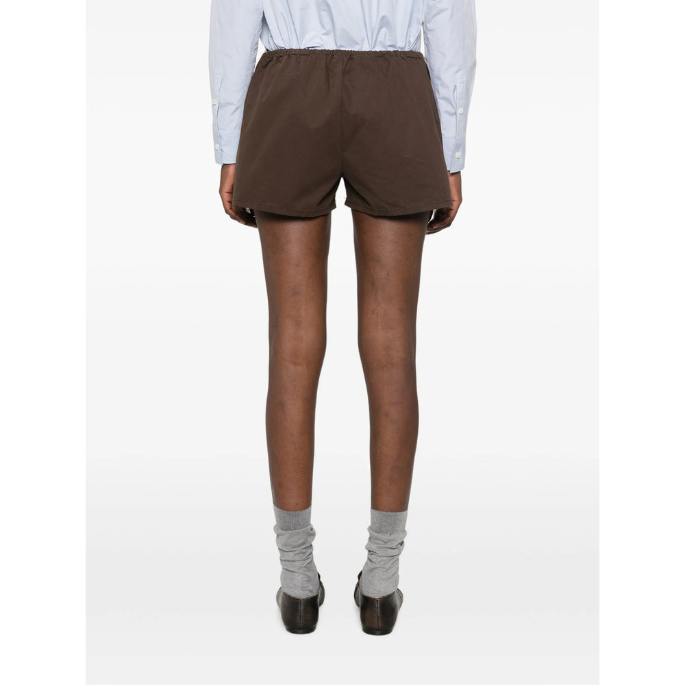 Miu Miu Brown Shorts - Mini Shorts Women
