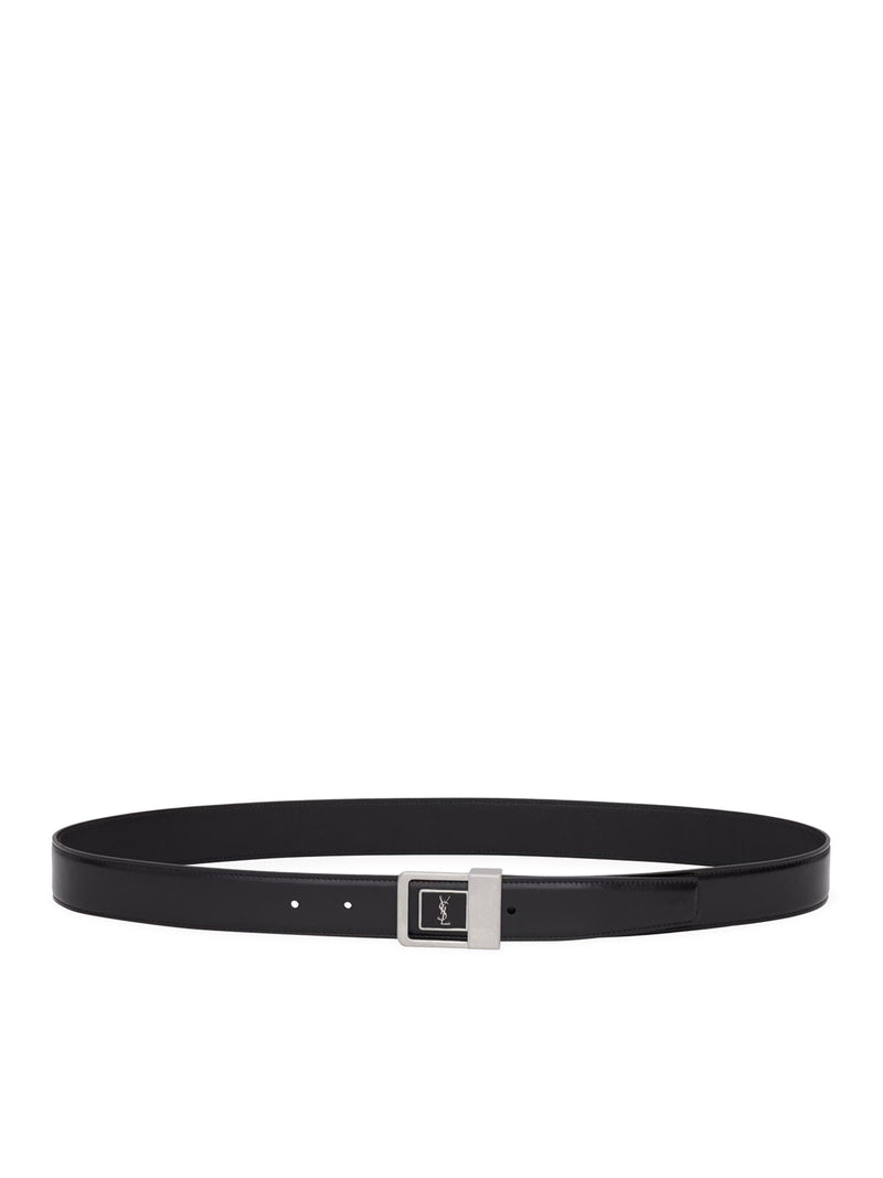 Saint Laurent Men La 66 Smooth Leather Belt