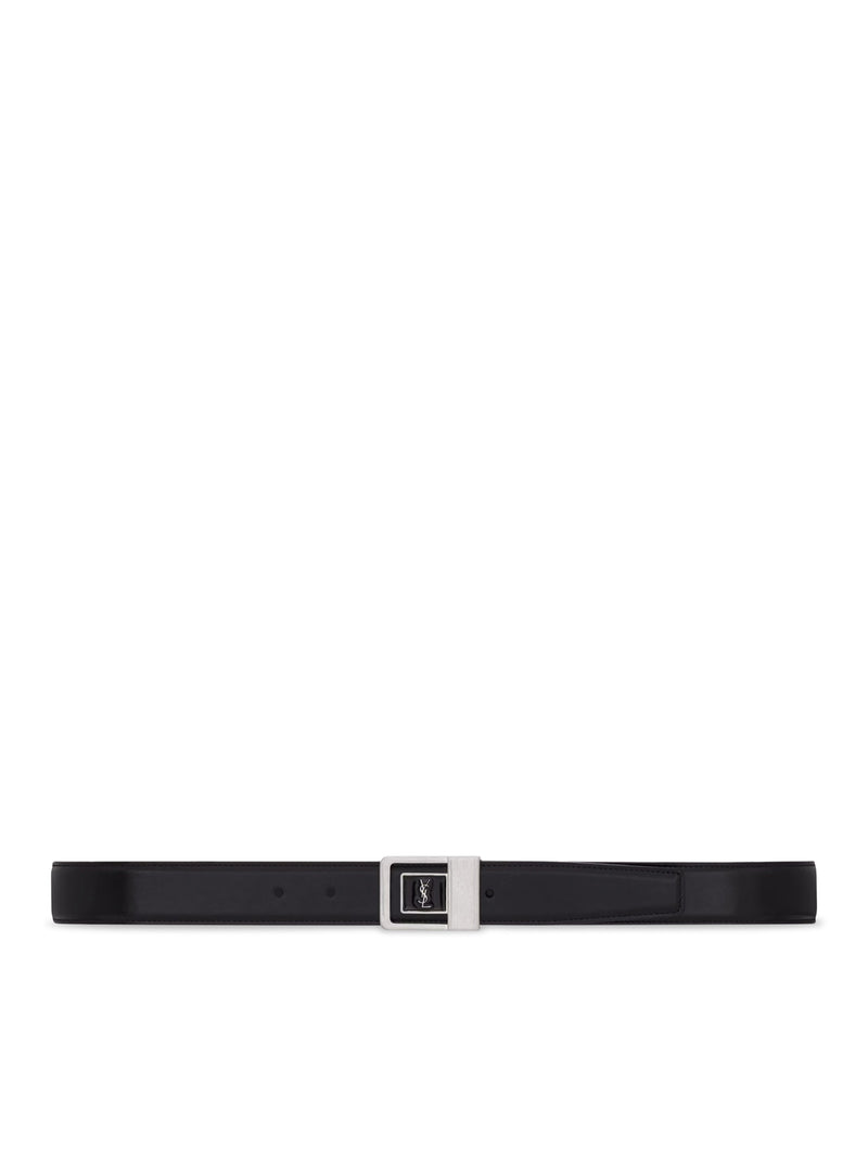 Saint Laurent Men La 66 Smooth Leather Belt