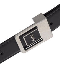 Saint Laurent Men La 66 Smooth Leather Belt