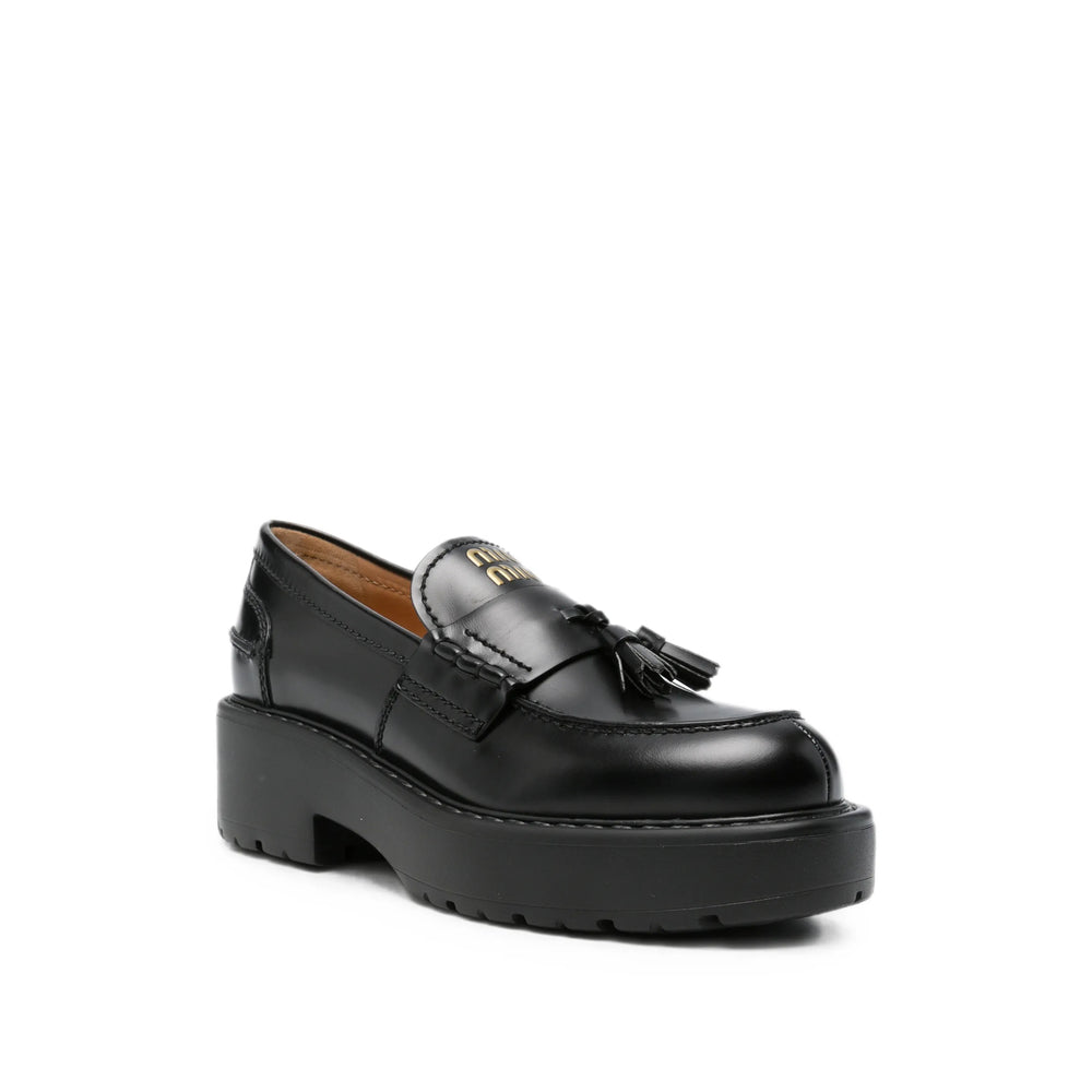 Miu Miu Black Loafers Women