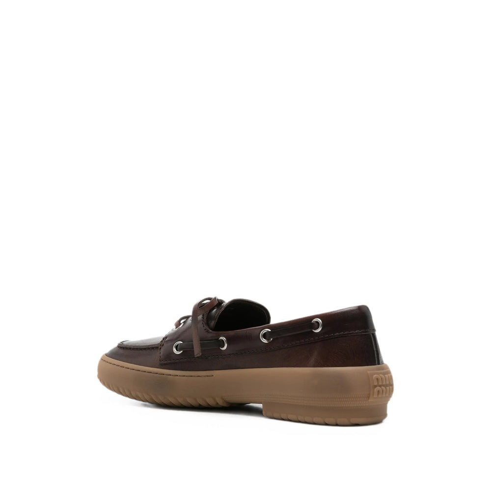 Miu Miu Brown Loafers Women