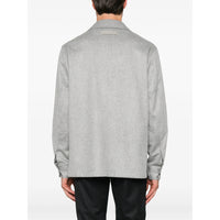 Zegna Grey Jackets - Shirt Jackets Men
