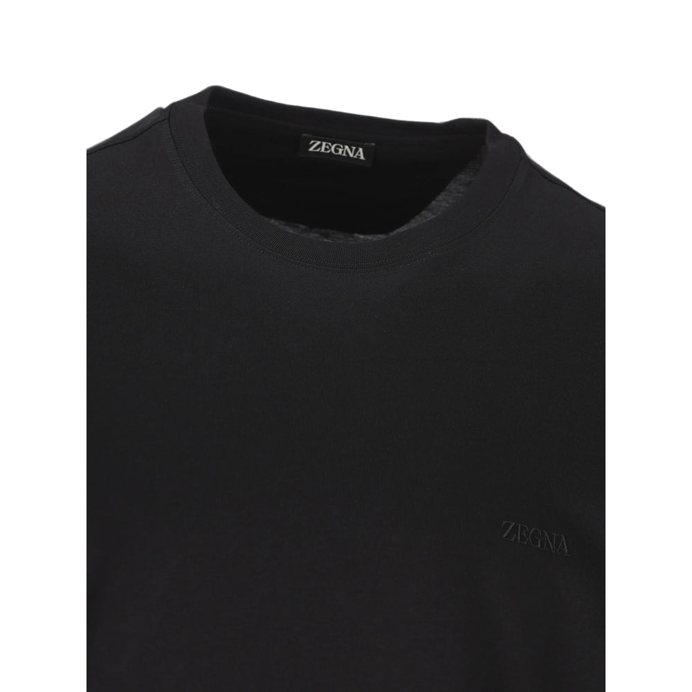 Zegna Black T-Shirts & Vests - T-Shirts Men
